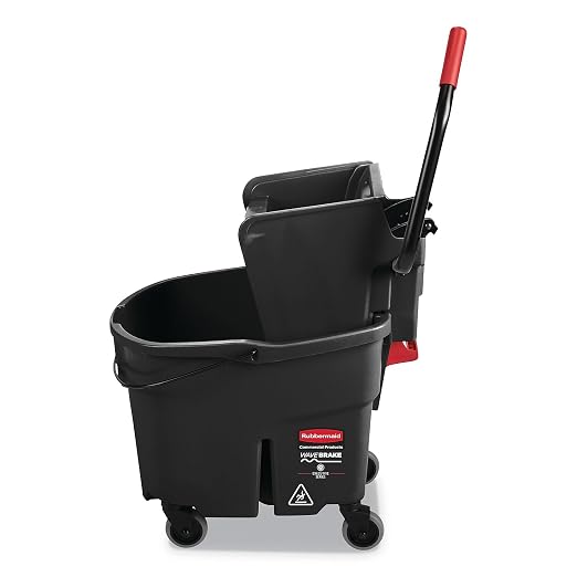 Rubbermaid Commercial Products WaveBrake 35 QT Side-Press Mop Bucket and - Image 3