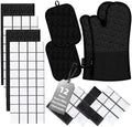 Oven Mitts Kitchen Towels and Dishcloths Pot Holders Sets, Oven Gloves Kitchen by BSKSSK