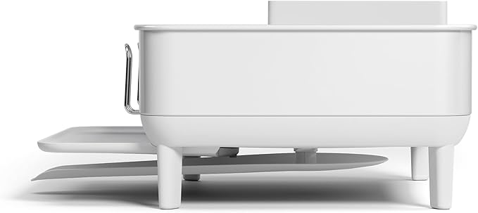 simplehuman Steel Frame Dishrack, Compact Dish Drying Rack - Image 3