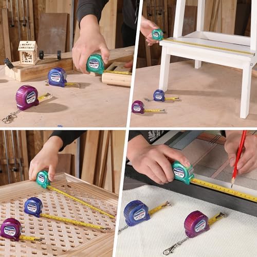WORKPRO Keychain Tape Measure Set, 6FT Retractable Pocket Size Small Tape - Image 7