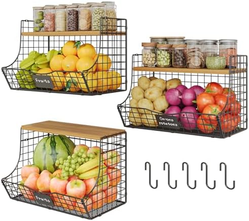3 Pack Extra Large Fruit Basket by Jautokerdar