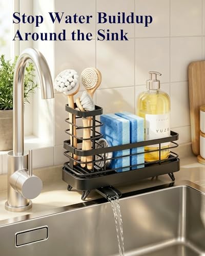 Kitsure Sponge Holder for Kitchen Sink, 7.9" x 3.5" x 6.0" - Image 2