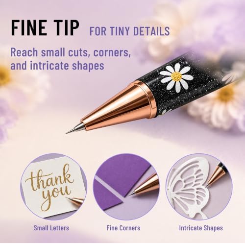MADEQUIP Vinyl Weeding Tools Cute Pattern, 2 Pack Retractable Weeding Pens - Image 3