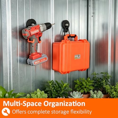 MUTUACTOR Heavy Duty Magnetic Hook, Magnetic Mount Garage Double Utility Hooks - Image 2