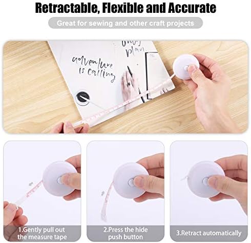Measuring Tape Retractable, 60 Inch Soft Fabric Tape Measure - Image 4