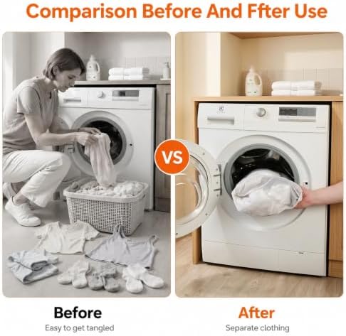 Laundry Bag Reusable Polyester Fine Mesh Laundry Bag | Protect Delicates and - Image 7