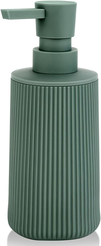 YAUKPH Small Soap Dispenser for Bathroom and Kitchen Matte Green | Modern by KellyHome