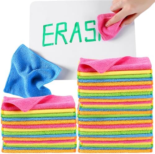Tanlade 50 Pcs Dry Erase Cloth, 6 X 6 Inch by Tanlade