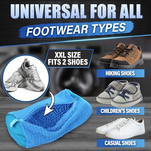 2 Pcs Reusable Shoe Washing Machine Bag, XXL - Image 4