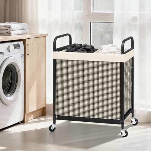 STORAGE MANIAC Rolling Laundry Hamper - Image 2