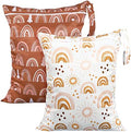 Shappy 2 Pack Wet Dry Bag Travel Laundry Waterproof, Bee Style by Shappy