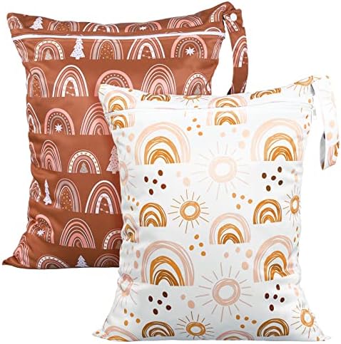 Shappy 2 Pack Wet Dry Bag Travel Laundry Waterproof, Bee Style by Shappy