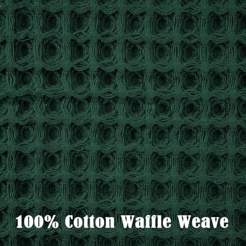 Waffle Hand Towels Set of 2 – Cotton, Quick Dry, Lint Free - Image 4