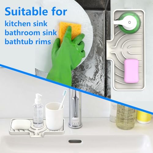 Sponge Holder for Kitchen Sink, Dish Sponge Holder Soap Tray - Image 7