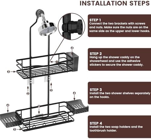 Rustproof Shower Caddy Hanging - Image 5