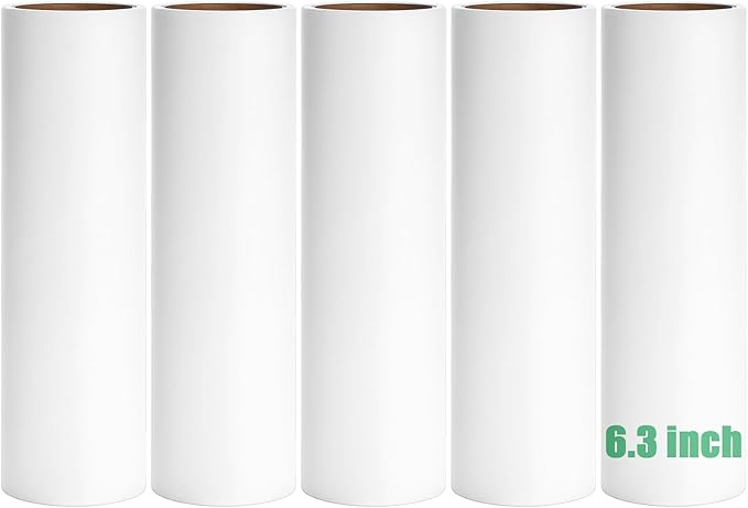 6.3 inch Lint Roller Refills Only, Extra Sticky Lint Remover Refills by MINGRACE
