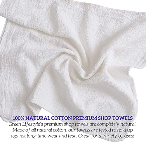 GREEN LIFESTYLE Shop Towels 12" x 14" 50 Pack - Image 4
