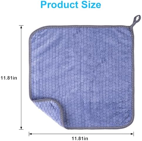 Microfiber Cleaning Cloths 12" x 12": 10pcs Reusable lint-Free Rags - Image 6