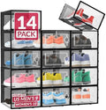Reli. Shoe Box | Clear Storage Shoe Box Stackable & Compact by Reli