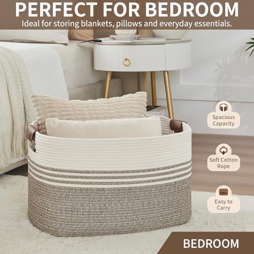 DOFASAYI Laundry Hamper with Handles, 72L Rope Laundry Basket - Image 6