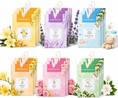 18 Pack Assorted Scented Sachets by KEARLGMBH