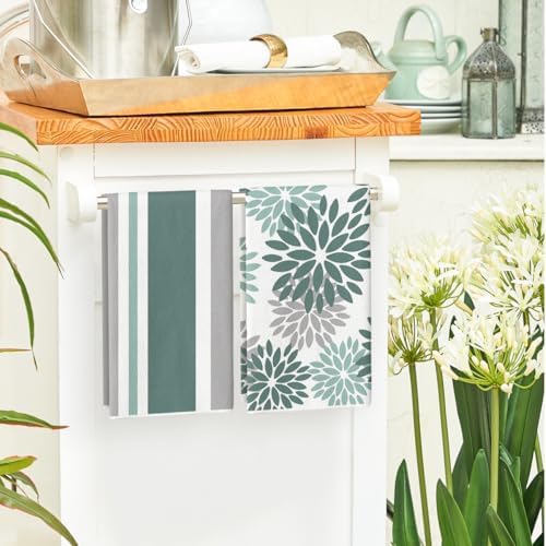 Artoid Mode Green Home Sweet Home Stripes Boho Spring Kitchen Towels Dish Towels - Image 4