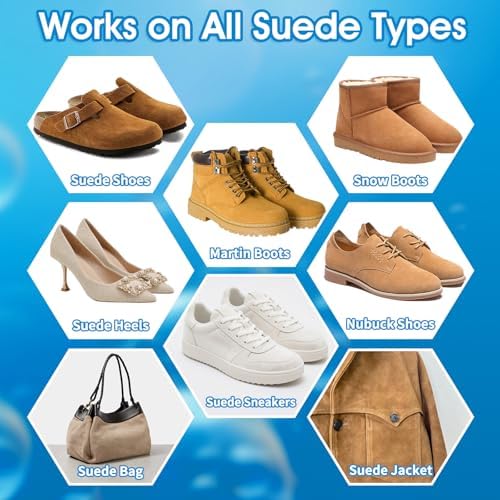 Suede Shoe Cleaner, Suede & Nubuck Cleaner Removes Dirt and Stains, No-Rinse - Image 5