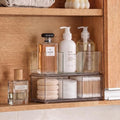 2 Tier Clear Bathroom Counter Organizer, Stackable Storage Drawers by MORNITE