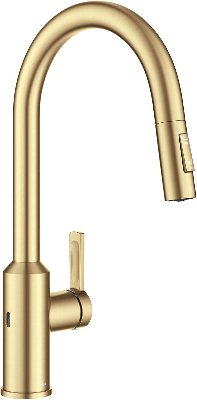 KRAUS Brushed Brass Touchless Pull Down Kitchen Faucet KSF-2830BB | by Unknown