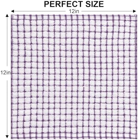 Kitinjoy Cotton 12 Pack Terry Kitchen Dish Cloths - Image 2