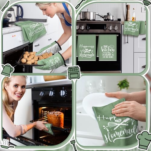 Sratte 6 Pcs Kitchen Decor Accessories Set, Sage Green - Image 5