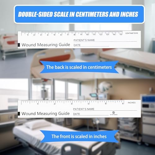 100 Pcs Wound Measuring Tape 6 Inch Wound Ruler Double Sided Disposable Paper - Image 6