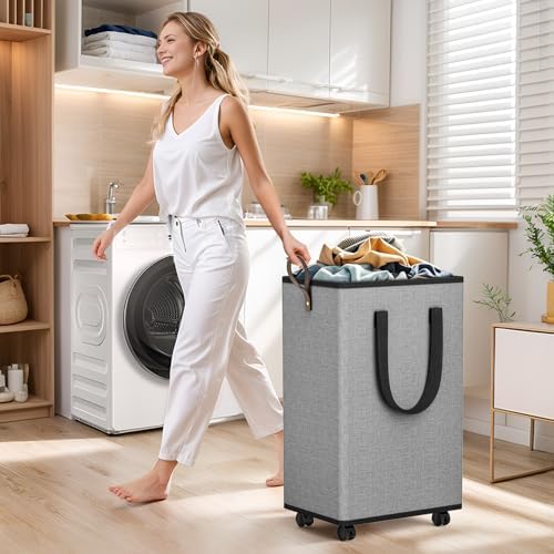 SpaceTrove Rolling Laundry Basket - Image 6