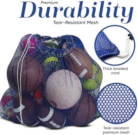 Mesh Equipment Bag, Adjustable, Cord Closure - Image 4
