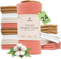 mioeco 24 Pack Reusable Kitchen Paper Towels, Organic Multicolor Cloths by MioEco-SustainableLiving