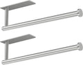 Paper Towel Holder, Self-Adhesive or Drilling， Brushed Nickel, 2 Pack by niffgaff