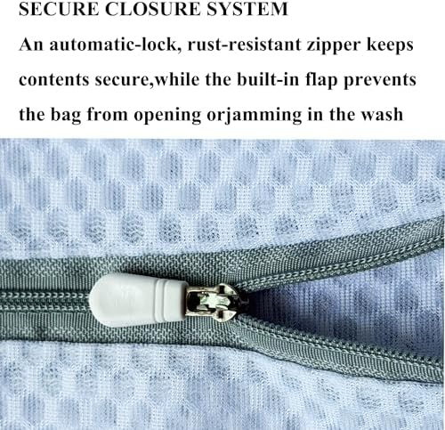 3Pcs Mesh Laundry Bags Durable Zipper Wash Bags - Image 4