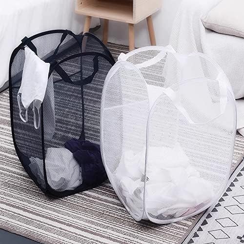 BATTOO Deluxe Strong Mesh Pop up Laundry Hamper Basket - Image 2