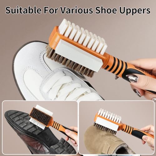 Suede&Nubuck 4-Way Leather Brush Cleaner Suede Brush - Image 3