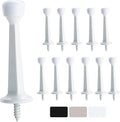 HOME MASTER HARDWARE 3" Heavy Duty Solid Door Stop, 12 Pack, Screw-In by HOME+MASTER+HARDWARE