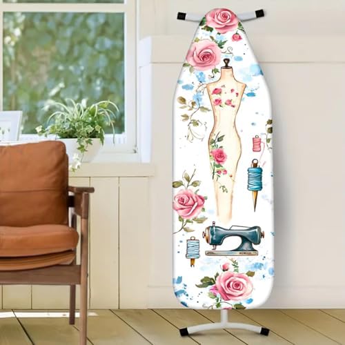 Nuxovilar Sewing Mannequin Floral Ironing Board Cover 15x54 Polyester - Image 2