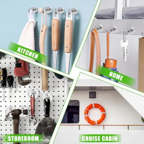 MIKEDE Magnetic Hooks 170lbs Strong Magnets Hook 18 Pack - Image 3