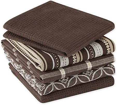 DII Assorted Woven Kitchen Set, Dark Brown, 5 Piece - Image 3