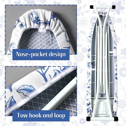 Tegeme Ironing Board Cover and Pad 15 x 54 Inch Cotton Thick Padded - Image 4
