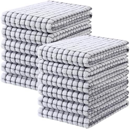 Mordimy Premium Cotton Kitchen Towels 16"x 25", 12 Pack by Mordimy