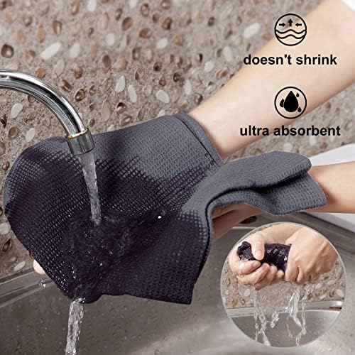 QUILTINA Dish Towels Set, 100% Cotton Waffle Weave Kitchen Towels 6 Pack - Image 4