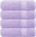 GLAMBURG Premium Cotton 4 Pack Bath Towel Set by GLAMBURG