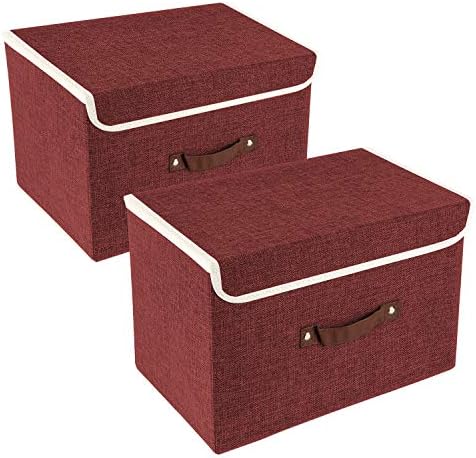 TYEERS Collapsible Storage Boxes, Washable Fabric Storage Bins by StorageOrganization