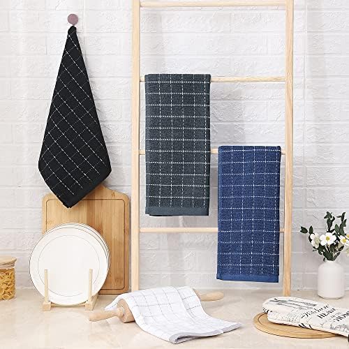Homaxy 100% Cotton Terry Kitchen Towels, 4 Pack - Image 6