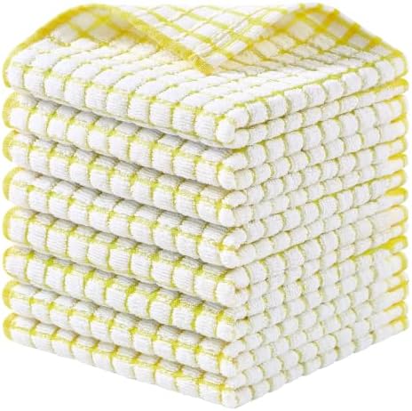 Homaxy 8 Pack Terry Kitchen Dish Cloths by Homaxy